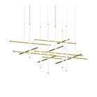 Sonneman 2109.14 1-Lumière 143W Finition laiton LED Lustre