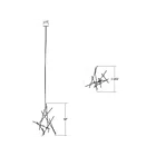 Sonneman 2151.38W-27 13-Lumières 26W Laiton satiné LED Lustre