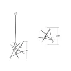 Sonneman 2152.38W-27 20-Lumières 41W Laiton satiné LED Lustre