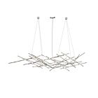 Sonneman 2155.13W-27 25-Lumières 50W Nickel satiné LED Lustre