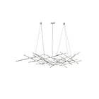 Sonneman 2155.13W-27 25-Lumières 50W Nickel satiné LED Lustre