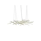 Sonneman 2155.38C 25-Lumières 50W Laiton satiné LED Lustre