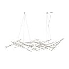 Sonneman 2158.13C-27 44-Lumières 92W Nickel satiné LED Lustre