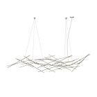 Sonneman 2158.13W-27 44-Lumières 92W Nickel satiné LED Lustre