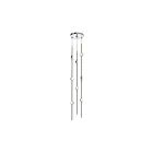 Sonneman 2161.13C-S-27 8-Lumières 16W Nickel satiné LED Lustre