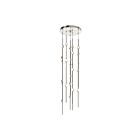 Suspendu Constellation Andromeda Sonneman 2162.13W-S 52W 26 lumières nickel satiné