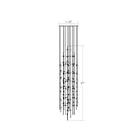 Sonneman 2164.13C-27 156-Lumières 312W Nickel satiné LED Lustre