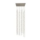 Sonneman 2165.13W-27 96-Lumières 192W Nickel satiné LED Lustre