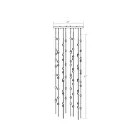 Sonneman 2165.38C-27 96-Lumières 192W Laiton satiné LED Lustre