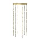 Sonneman 2166.38W-27 69-Lumières 138W Laiton satiné LED Lustre