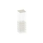 Sonneman 2168.13C-27 100-Lumières 200W Nickel satiné LED Lustre