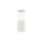 Sonneman 2168.13W-27 100-Lumières 200W Nickel satiné LED Lustre
