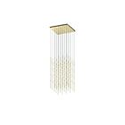 Sonneman 2168.38C 100-Lumières 200W Laiton satiné LED Lustre