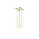 Sonneman 2168.38W-27 100-Lumières 200W Laiton satiné LED Lustre