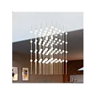 Sonneman 2168.38W-27 100-Lumières 200W Laiton satiné LED Lustre