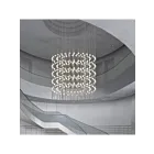Sonneman 2172.13W-27 390-Lumières 780W Nickel satiné LED Lustre