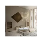 Sonneman 2174.38W 204-Lumières 408W Laiton satiné LED Lustre