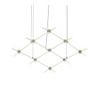 Sonneman 21Q13-RC3312 1-Lumière 18W Nickel satiné LED Lustre