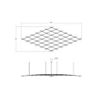 Sonneman 21Q13-RC7712-27 1-Lumière 98W Nickel satiné LED Lustre