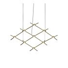 Sonneman 21Q38-RC3312 1-Lumière 98W Laiton satiné LED Lustre