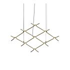 Sonneman 21Q38-RW3312-27 1-Lumière 18W Laiton satiné LED Lustre