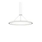 Suspendu LED rond Luna Sonneman 2233.16 60W 2 lumières aluminium satiné brillant