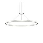 Suspendu LED rond Luna Sonneman 2234.16-35 78W 2 lumières aluminium satiné brillant