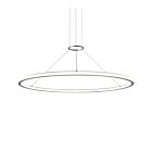 Suspendu LED rond Luna Sonneman 2234.16 78W 2 lumières aluminium satiné brillant