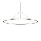 Suspendu LED rond Luna Sonneman 2235.14-35 104W 2 lumières laiton peint