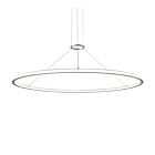 Suspendu LED rond Luna Sonneman 2235.16 104W 2 lumières aluminium satiné brillant