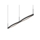 Suspendu LED Ola Sonneman 22QKCL02120PHA 24W 2 lumières satin noir