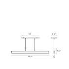 Sonneman 2346.03 12W Blanc satiné LED Suspendu