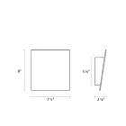 Sonneman 2366.98 0W Blanc texturé LED Applique murale