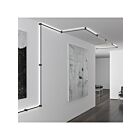 Barre lumineuse LED pour salle de bain Purolinear 360 Sonneman 23QSKL222B120PHA 14W 2 lumières satin noir