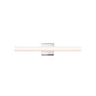 Barre lumineuse LED pour salle de bain SQ-bar Sonneman 2421.01 16W chrome poli