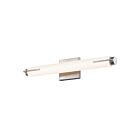 Barre lumineuse LED mince pour salle de bain Tubo Sonneman 2430.13-ST 13W nickel satiné