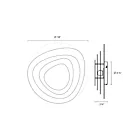 Sonneman 2694.98 14W Blanc texturé LED Applique murale