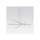 Suspendu LED Stix Sonneman 2763.16 42W 3 lumières aluminium satiné brillant