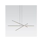 Suspendu LED Stix Sonneman 2763.16 42W 3 lumières aluminium satiné brillant