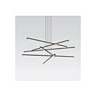 Suspendu LED Stix Sonneman 2766.25 84W 6 lumières satin noir