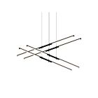 Suspendu LED Tik-Tak Sonneman 2802.25 328W 8 lumières satin noir