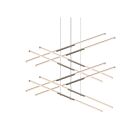 Suspendu LED Tik-Tak Sonneman 2804.13 1312W 16 lumières nickel satiné