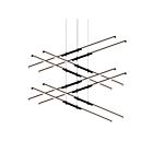 Suspendu LED Tik-Tak Sonneman 2804.25 1312W 16 lumières satin noir