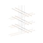 Suspendu LED Tik-Tak Sonneman 2806.03 2952W 24 lumières satin blanc