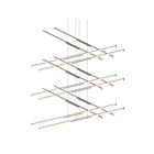 Suspendu LED Tik-Tak Sonneman 2806.13 2952W 24 lumières nickel satiné