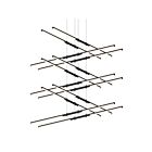 Suspendu LED Tik-Tak Sonneman 2806.25 2952W 24 lumières satin noir