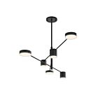 Suspendu LED Counterpoint Sonneman 2883.25 16W 6 lumières satin noir