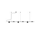 Suspendu LED Counterpoint Sonneman 2886.25 16W 6 lumières satin noir