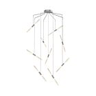Suspendu LED Ballet Sonneman 2894.16 41W 9 lumières aluminium satiné brillant