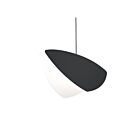 Suspendu LED Papillons Sonneman 2901.25-BK 9W 1 lumière abat-jour noir satiné